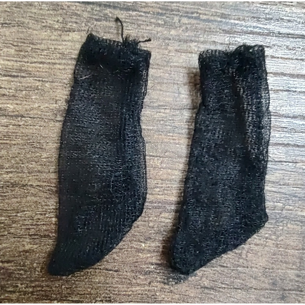 Barbie black nylon socks Vintage Hosiery Z33